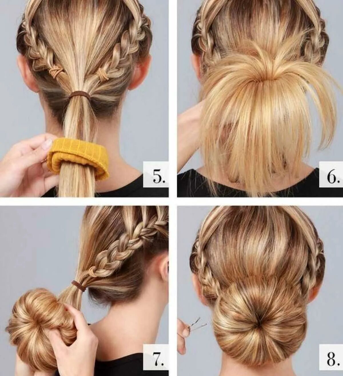 Прически на длинные волосы на каждый день. Лёгкие причёски на длинные волосы пошагово. Красивый пучок на средние волосы. Красивые и несложные прически на средние волосы. Лёгкие причёски.