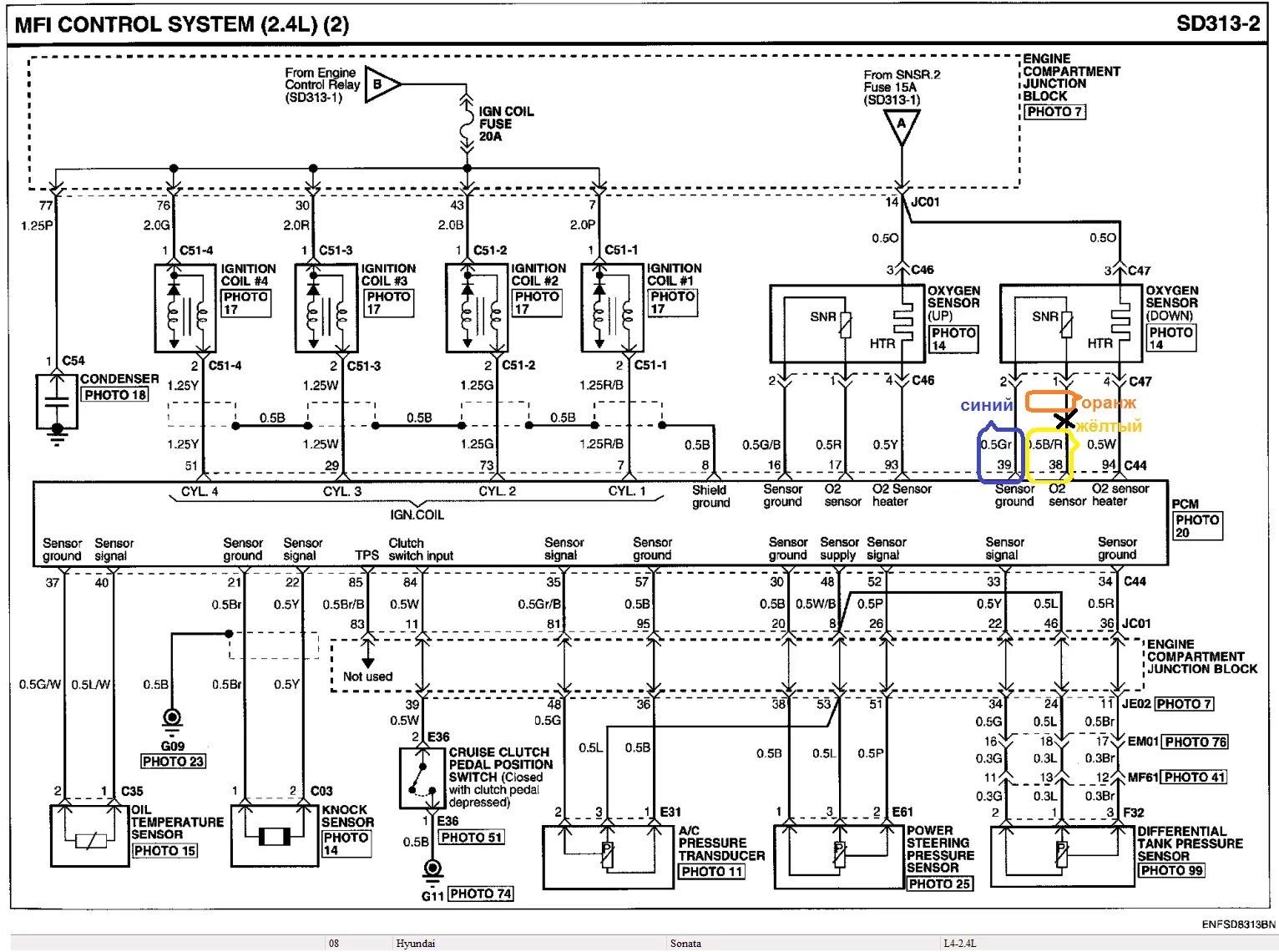 схема проводов катушки зажигания соната 2005. схема электрооборудования на хендай соната тагаз 2005. схема электрооборудования hyundai sonata 1996. 0 1996г. 0 электросхема.
