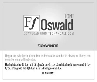 Шрифт oswald