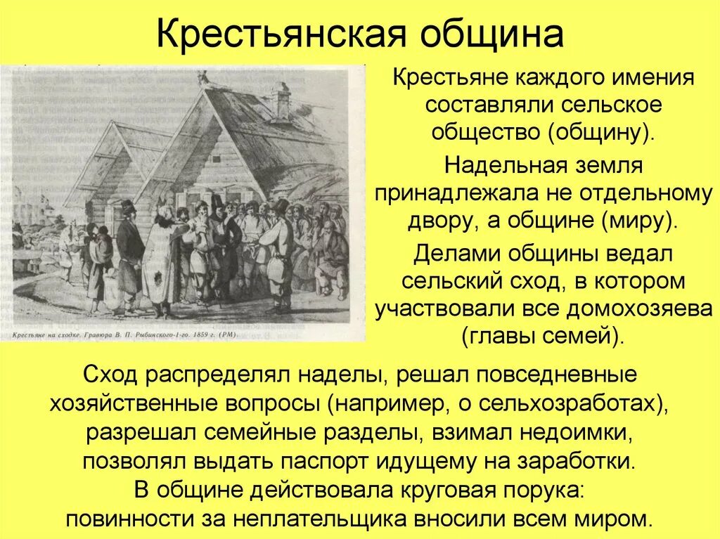 Труд свободного человека и труд крепостного крестьянина