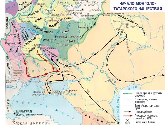 Место сражения русских с татарами