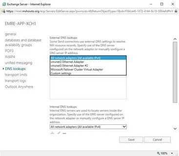 Exchange smtp