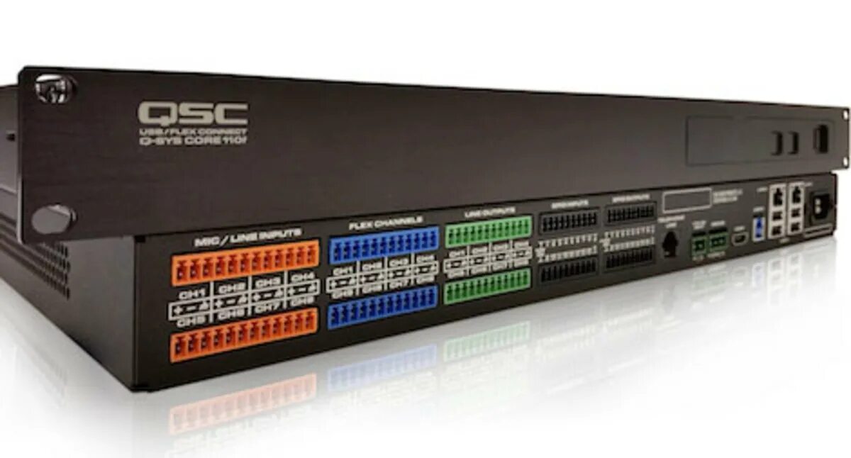 Sys core. Контроллер для усилителя мощности. матричный усилитель. q-sys. qsc k10.2.