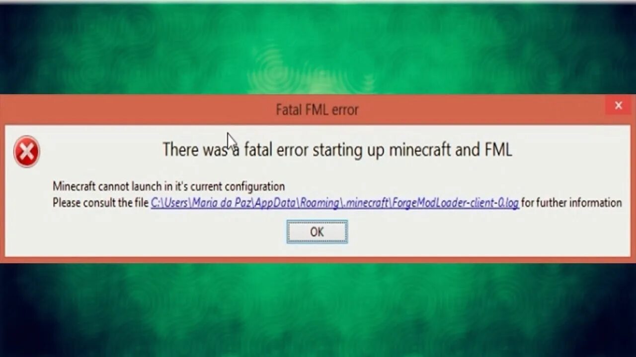 Cannot launch. Error майнкрафт. Fatal Error. Фатальная ошибка ютуб. FML Forge.