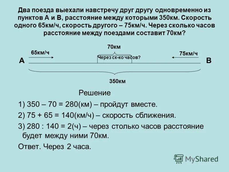 Скорый поезд догонит товарный