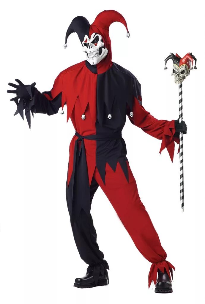 Шут в лоскутном костюме. Пм455 костюм Дьявольский Шут. Костюмы для Хэллоуина. Страшный карнавальный костюм. Персонажи Хэллоуина.