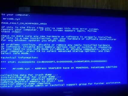 Синий экран problem has been detected