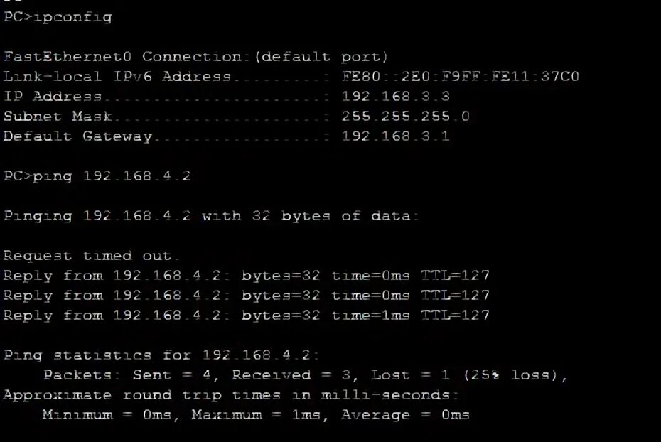 Gateway ping. Gateway ping