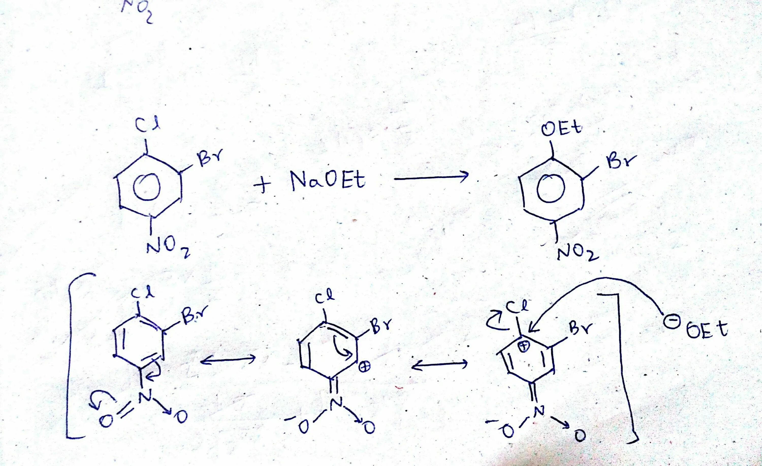 Резонансные структуры нитробензола. Механизм реакции бромирования нитробензола. Резонансные структуры Ybnhj,typjkfбензола. 2 Бромнитробензол.