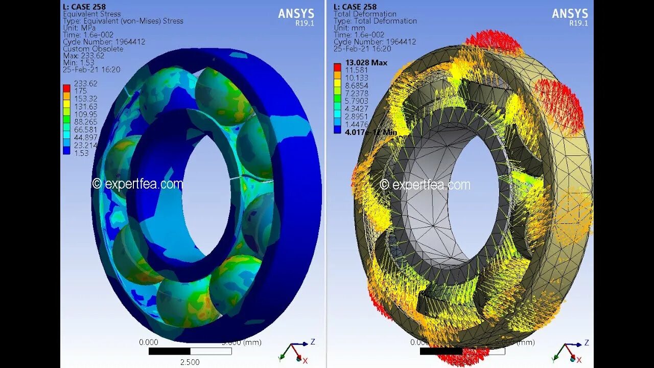 Ansys crack. Ansys workbench 19. ansys mechanical. ansys bearing load. ansys explicit dynamics.