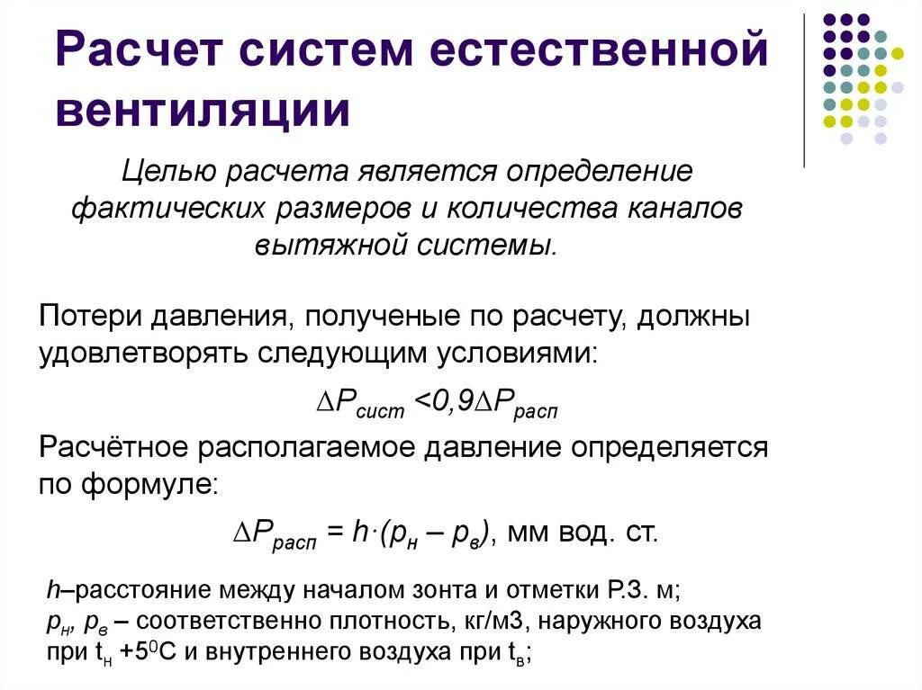 Скорость приточного воздуха. Как рассчитывают вентиляцию. Как рассчитать интенсивность вентиляции. Формула расчета воздуха естественной вентиляции. Располагаемый напор естественной вентиляции формула.