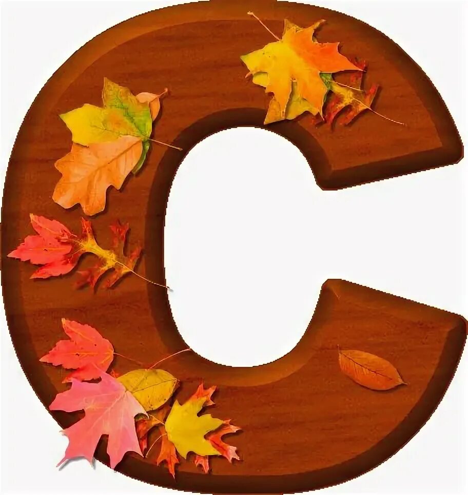 Presentation Alphabets: Cherry Wood Leaves Numeral 0 Alphabet, Letter decoration