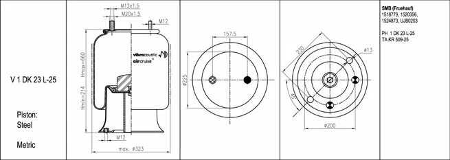 1dk23l пневморессора. Vibracoustic v1dk23l-9131 схема. Пневморессора 1dk 23p. 1dk23l.