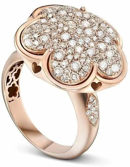Pasquale bruni flora ring. 18k rose gold. 18 карат золота. Золотые украшения с розовым кварцем. 18k rose gold.