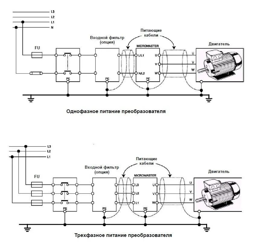 Помеха преобразователь. Частотный преобразователь для электродвигателя 380в Delta. Фильтр синфазных помех для преобразователя частоты. Помехи от частотного преобразователя. Схема трехфазного частотного преобразователя.