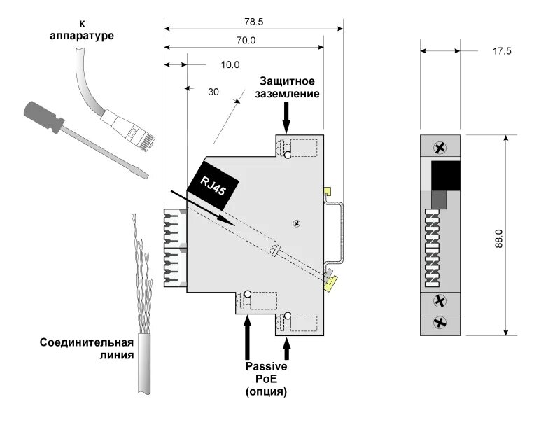 Устройство грозозащиты ethernet poe. Грозозащита info-sys рг4gpoe. устройство защиты рг4gpoe 1-1-220. ethernet рг4gpoe-1-1-220. грозозащита устройство защиты рг4gpoe-1-220 исп.2.