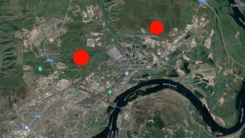 Красноярск со спутника в реальном времени