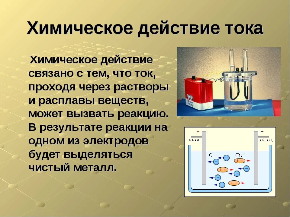 Химическое действие электрического тока 8 класс. Действие электрического тока тепловое магнитное химическое. Химическое действие электрического тока примеры. Действия электрического тока тепловое химическое магнитное 8 класс. Тепловое действие тока вещество