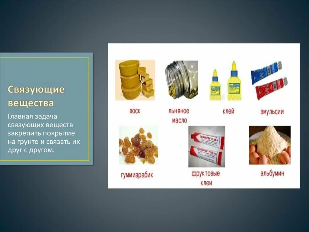 Важнейшие вещества и материалы. Связующие вещества. связующее для краски это. связующие (пленкообразующие) вещества. связующие материалы.
