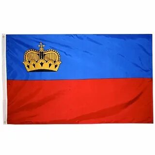 Флаг лихтенштейна
