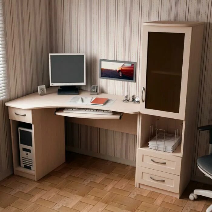 Компьютерный стол с шкафчиками. Компьютерный стол Омега 2. Угловой компьютерный стол. Угловой шкаф с компьютерным столом. Стол со шкафчиками.