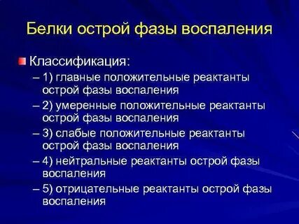 Белок острой фазы воспаления