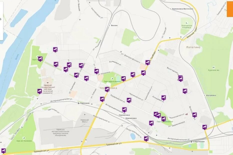 камеры уфанет иглино