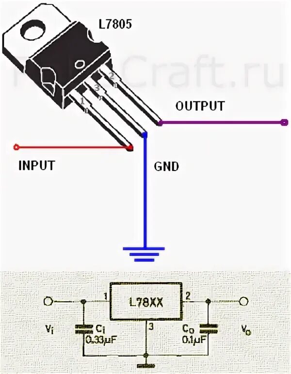 L7805cv схема подключения. Схема подключения стабилизатора напряжения 5 вольт. стабилизатор напряжения lm7805cv. стабилизатор l7805cv-dg. стабилизатор напряжения 7805 схема включения.