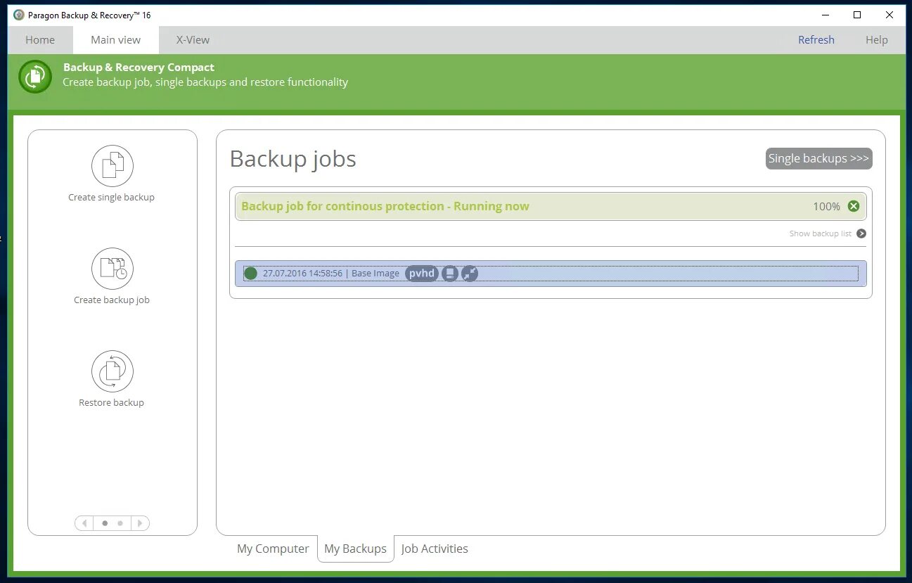 Восстановление backup. Где лежат jobs paragon backup.