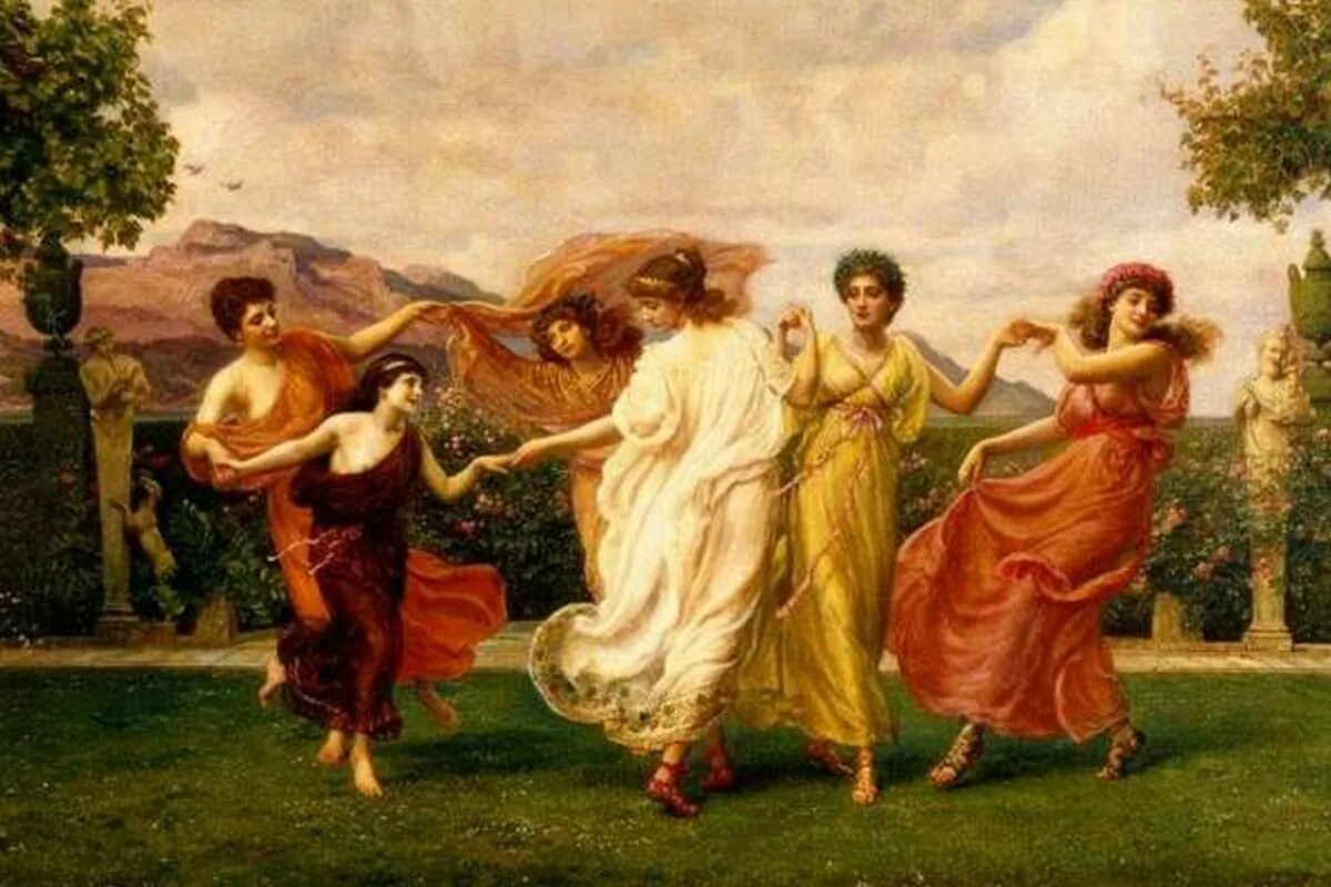 Древние картины. Sir Edward John Poynter (1836–1919) живопись. Эдвард Джон Пойнтер Horae Serenae. Сатурналии в древнем Риме. Римские праздники Сатурналии.