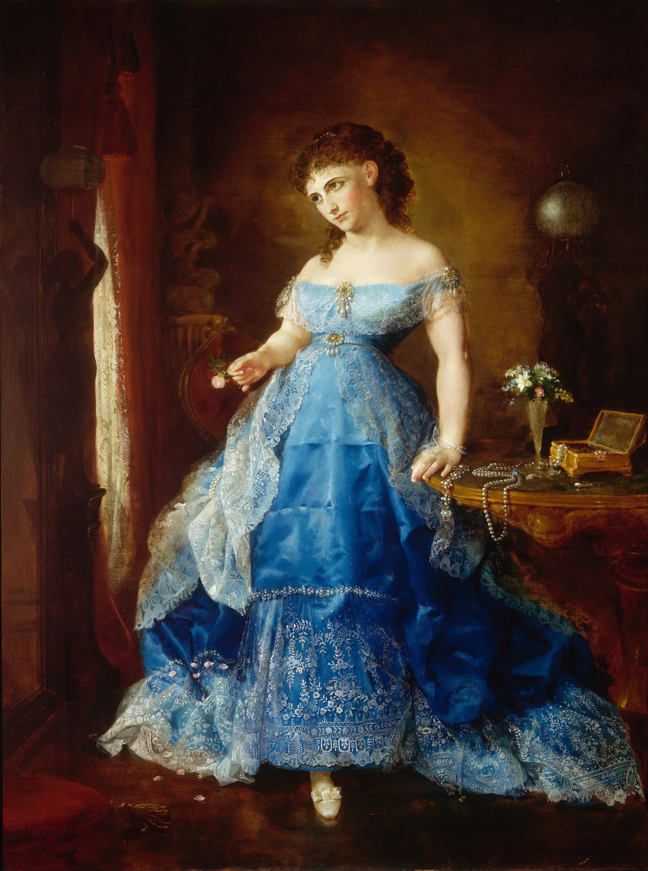 Дама т. «Дама в голубом» (портрет е.м. Мартыновой, 1897-1900). Lilly Martin Spencer (1822-1902). Гейнсборо дама в голубом.