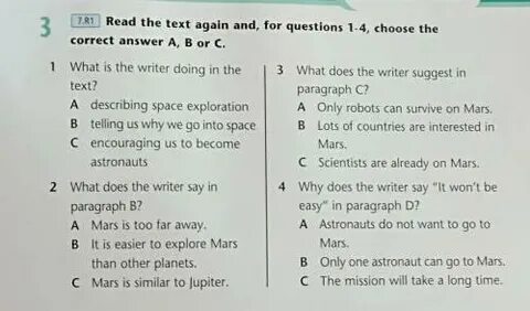 Read the text again and choose