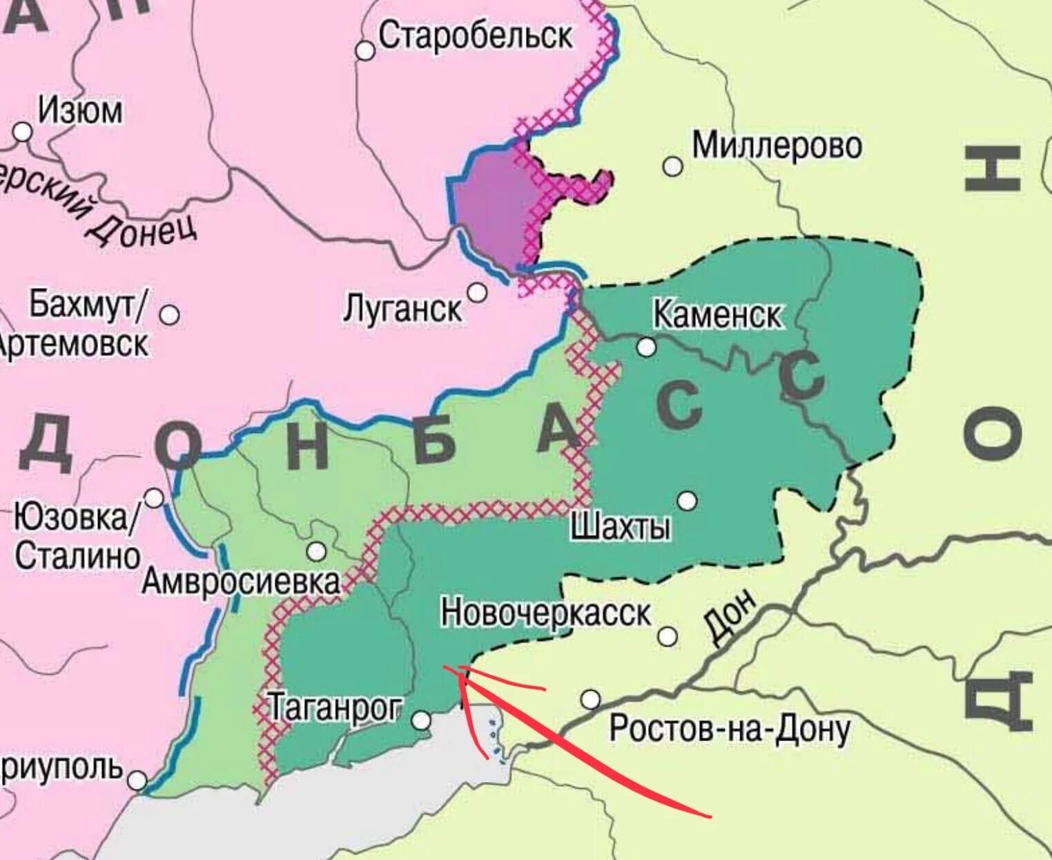 Территория донецкого бассейна