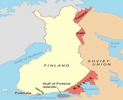 Финская карта 1939 года