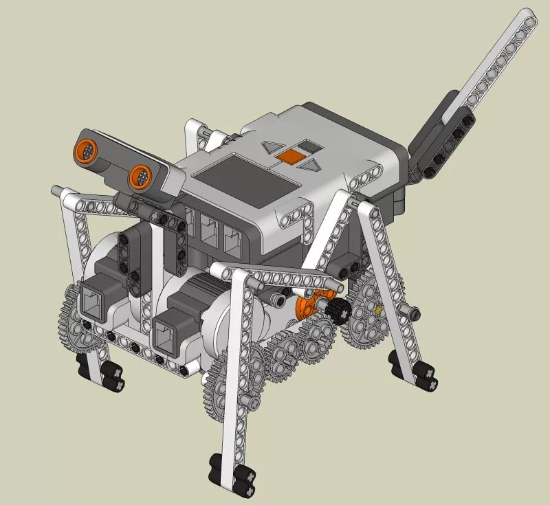 Робот шагоход ev3. Шагающий ev3