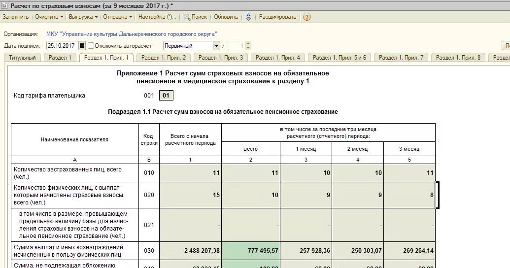 Взносы застрахованных лиц. РСВ приложение 1 подраздел 1.1 строка 010. Строка 010 РСВ. Приложение к РСВ. Рсв код 20