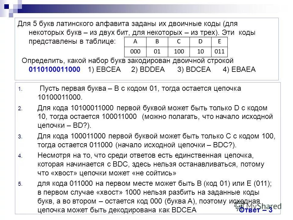 Латинские буквы в двоичном коде