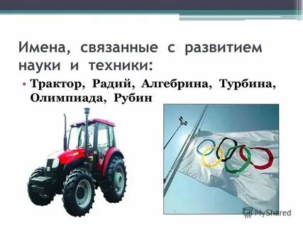 Имена связанные с технологиями