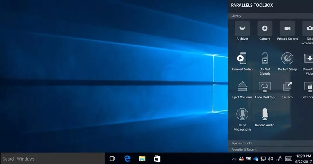 Windows toolbox. Parallels toolbox. parallels инструменты. toolbox для windows 10. окно toolbox.