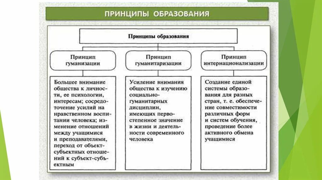 Сущность функции образования. Современные принципы современного образования. Принципы образования. Принципы образования схема. Принципы образования в РФ.