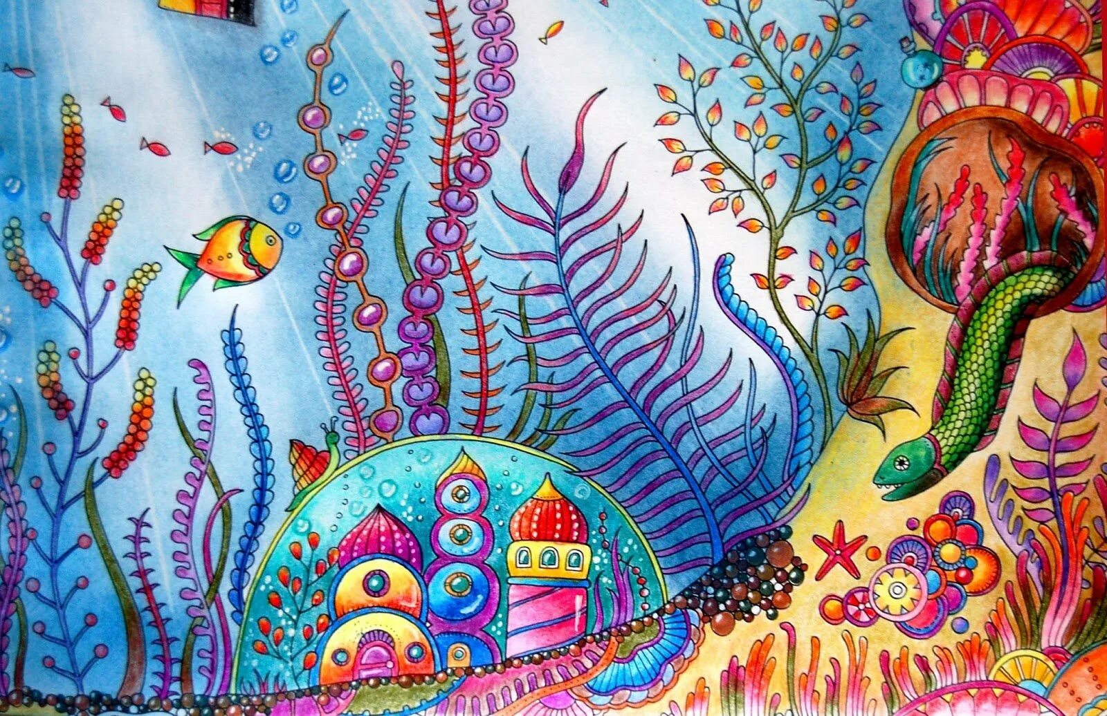 Подводные рисунки. Джоанна Бэсфорд Затерянный океан. Джоанна Басфорд Затерянный океан Раскрашенные. Рыбки Затерянный океан Джоанна Бэсфорд. Бэсфорд Дж. "Затерянный океан".