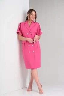 Платье Vilena Fashion 812 фуксия размер 46-50 3.