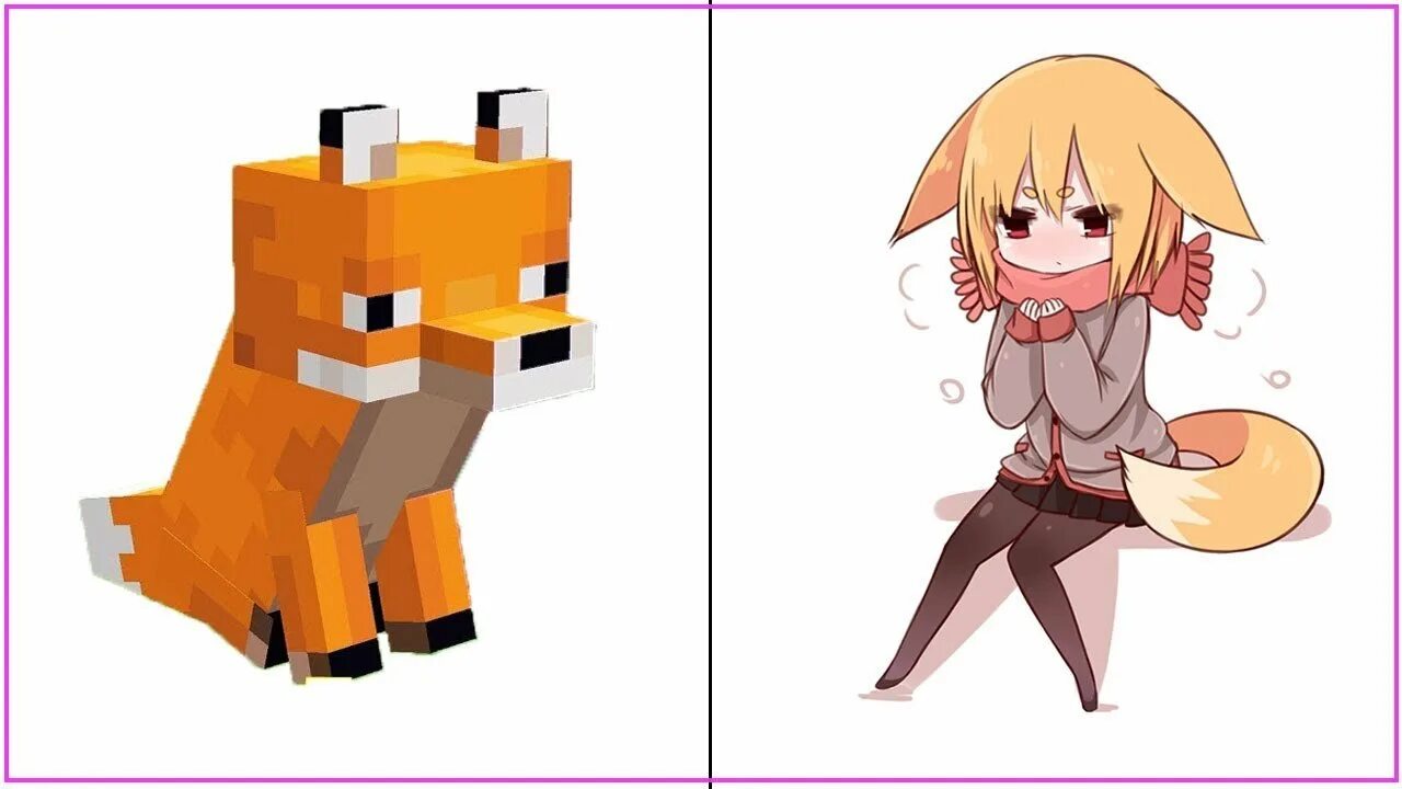 Девушка лиса в майнкрафте. Рисунок лисы из майнкрафта. Лис из майна. Скин в развёрнутом виде. Девушка лиса майнкрафт.