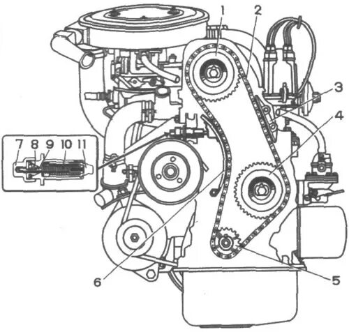 Метки цепи ВАЗ 2107 карбюратор. Цепь двигателя ВАЗ 2107 карбюратор. Схема цепи ГРМ ВАЗ 2106. Механизм ГРМ ВАЗ 2107.