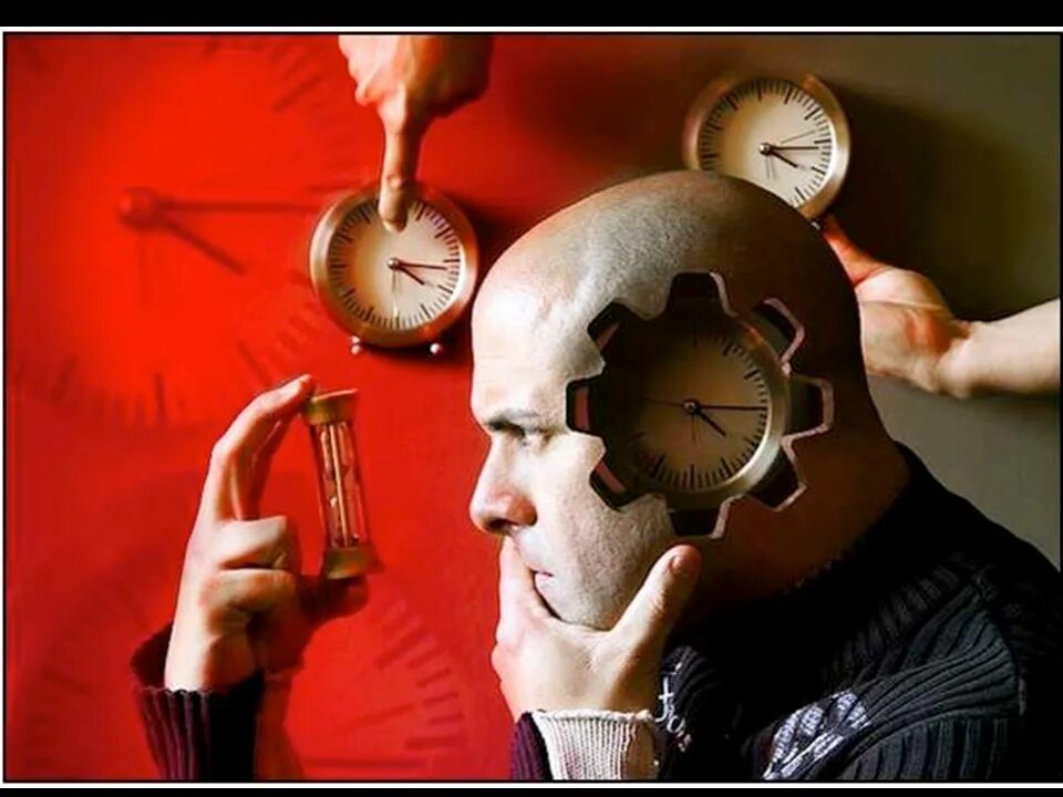 Время мужчин слушать. Человек с часами на голове. Мозг и часы. Мозг сюрреализм. Манипуляция временем.
