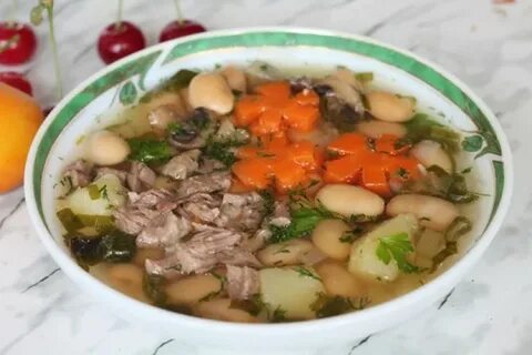 Рецепт суп фасолевый с мясом и картошкой