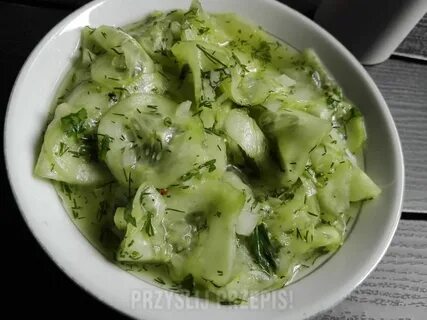 Салат из огурцов по польски