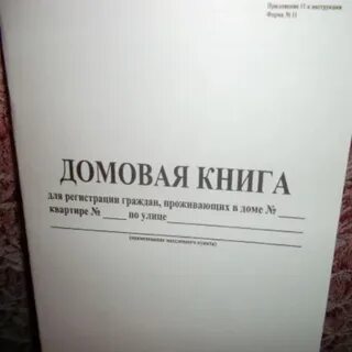 Домовая книга ошибки