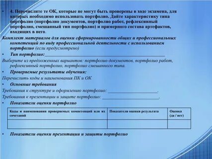 Оценочные средства пм