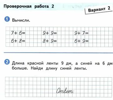 Контрольные сроки 1 класс